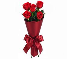 Букет 5 Красных роз Эдлесс Лав в Первомайском Томской области