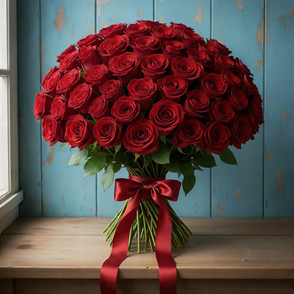 Букет Красные розы Блэк Меджик в Первомайском Томской области