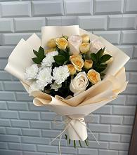 Букет цветов из:  Розы и Хризантемы #REPLACE_PRED# Первомайском Томской области