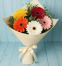 Букет цветов из:  Герберы в Первомайском Томской области