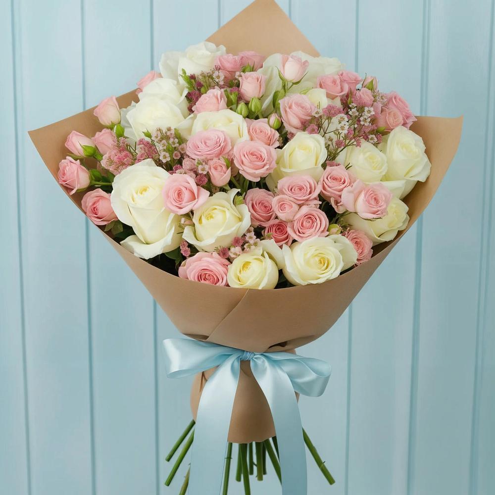 Букет цветов из: Розы в Первомайском Томской области