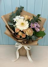 Букет цветов из:  Герберы и Хризантемы в Первомайском Томской области