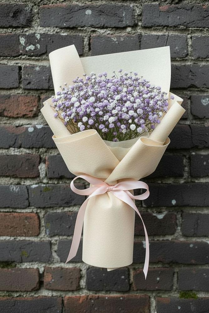 Букет цветов из: Гипсофила в Первомайском Томской области