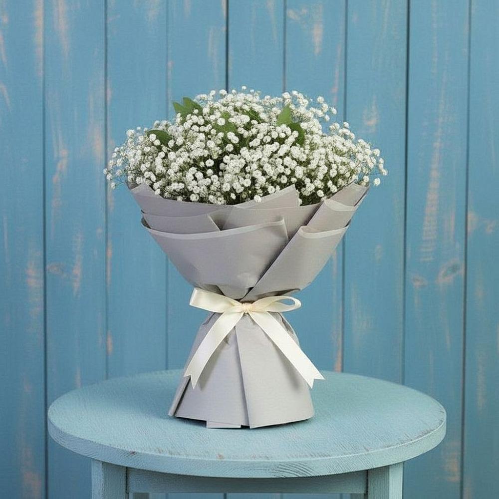 Букет цветов из: Гипсофила в Первомайском Томской области