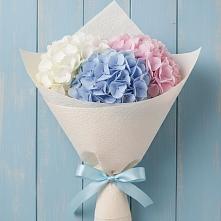 Букет цветов из:  Гортензия в Первомайском Томской области