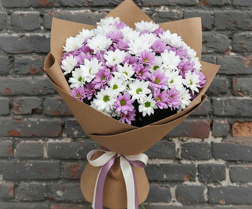 Букет цветов из: Хризантемы в Первомайском Томской области
