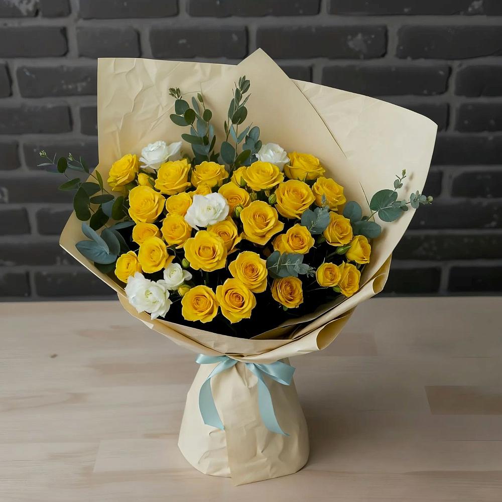 Букет цветов из: Розы в Первомайском Томской области