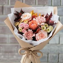 Букет цветов из:  Гвоздики, Хризантемы и Розы в Первомайском Томской области