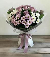 Букет цветов из:  Хризантемы и Розы в Первомайском Томской области