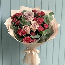 Букет цветов из:  Гвоздики и Розы в Первомайском Томской области
