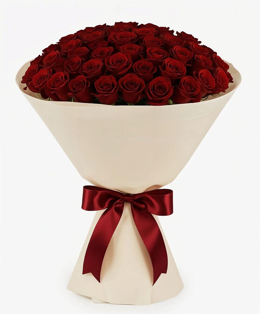 Букет 101 Бордовая роза Блэк Бакарра в Первомайском Томской области