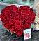 Цветочная композиция из Розы в виде сердца в Первомайском Томской области